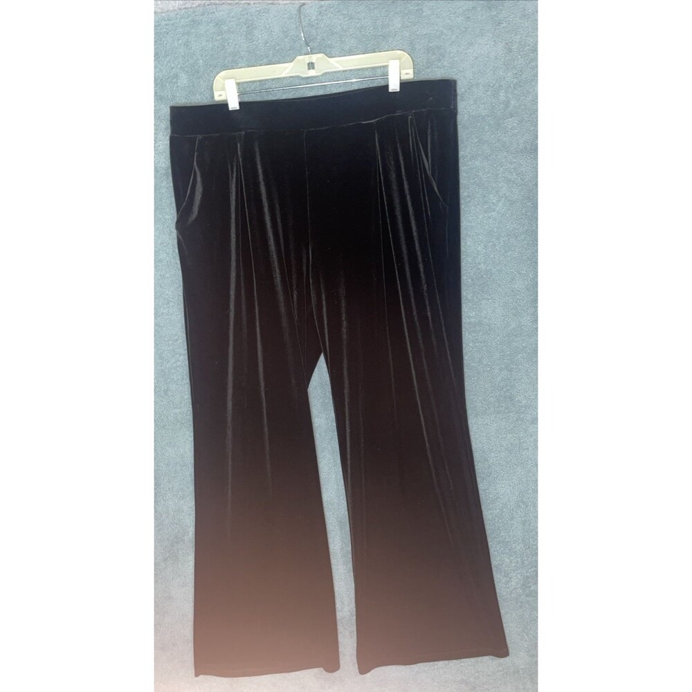 Express Womens Velvet‎ Wide Leg Pants Size XL Whimsigoth Witchy Office Holiday